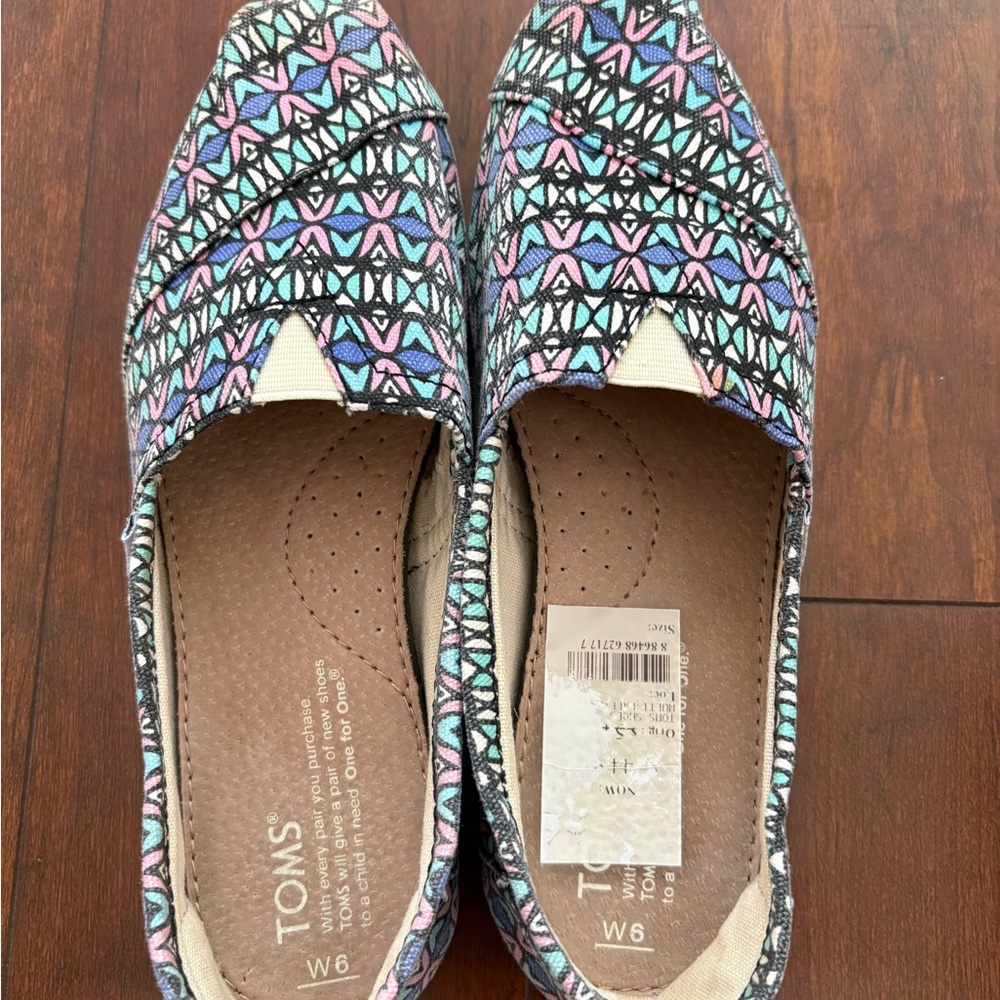 Womens Toms Classics Multi Kaleidoscope Size 6